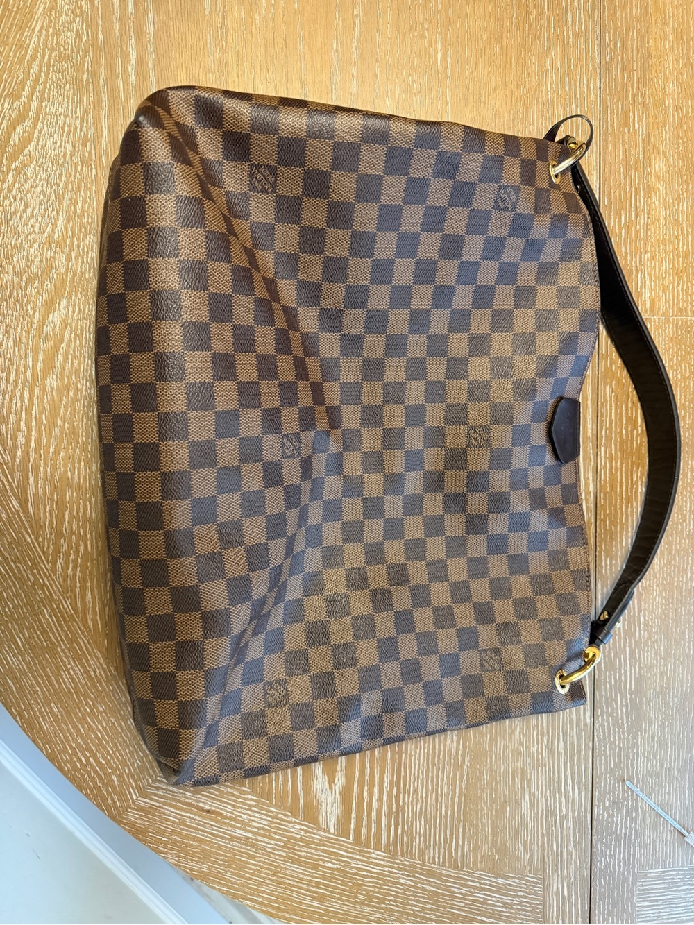 Authentic Louis Vuitton Graceful MM Damier Ebene Women’s Shoulder Bag